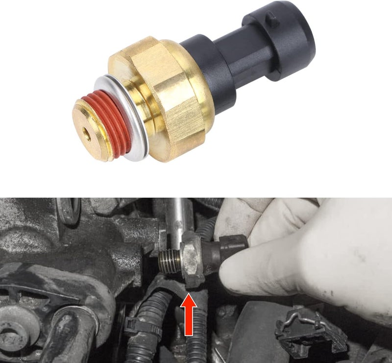 SEINECA 12677836 Oil Pressure Sensor with Filter Compatible with Chevy Silverado, Tahoe, Trailblazer, GMC Sierra, Yukon, Ca-dillac Escalade Buick Engine Oil Sending Unit D1846A OPS172 PS308 12556117 12559780 - Image 3